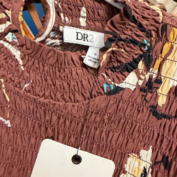 DR2 Earthy Floral Smocked Dress - Picture 2 of 3